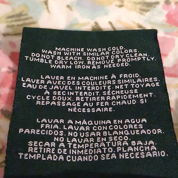 Ralph Lauren Twin Flat Sheet Multicolor - Picture 4 of 5